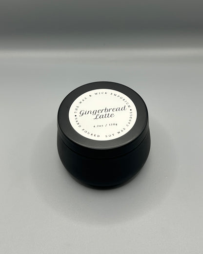 Black Tin Candle